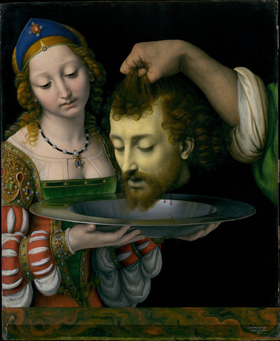 Andrea Solario - Salome with the Head of Saint John the Baptist - Get Custom Art