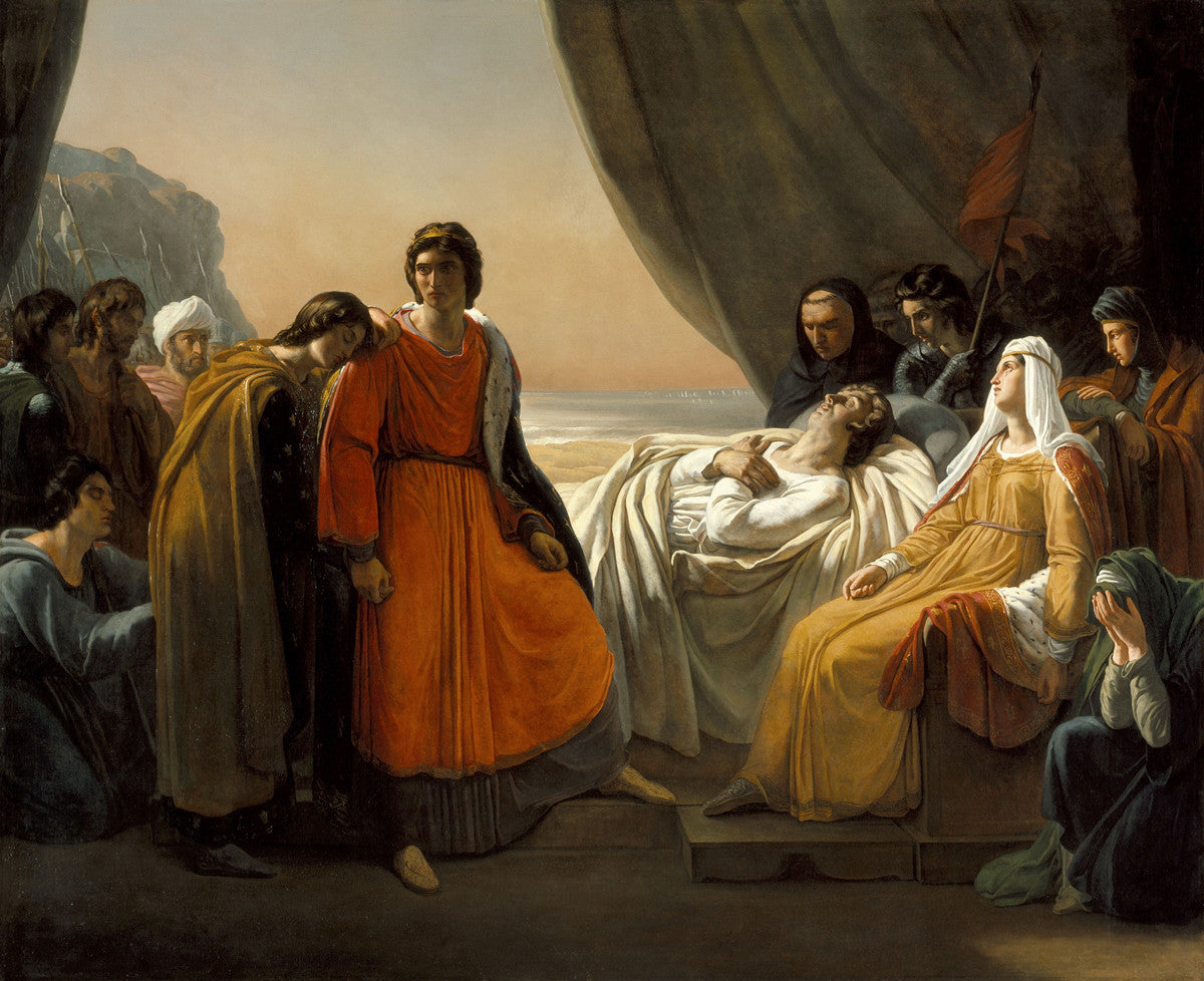 Ary Scheffer - The Death of Saint Louis-Reproduction-Get Custom Art
