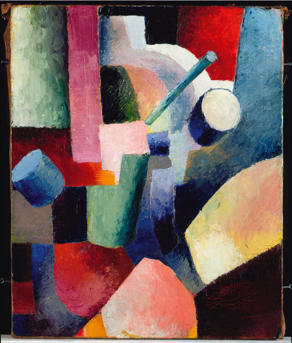 August Macke - Colored Composition of Forms-Reproduction-Get Custom Art