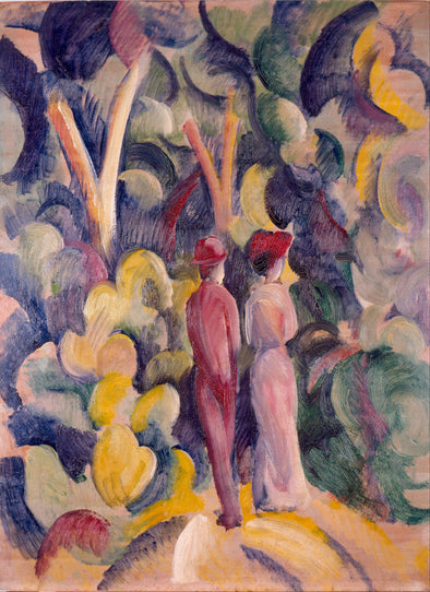 August Macke - Couple on the Forest Track