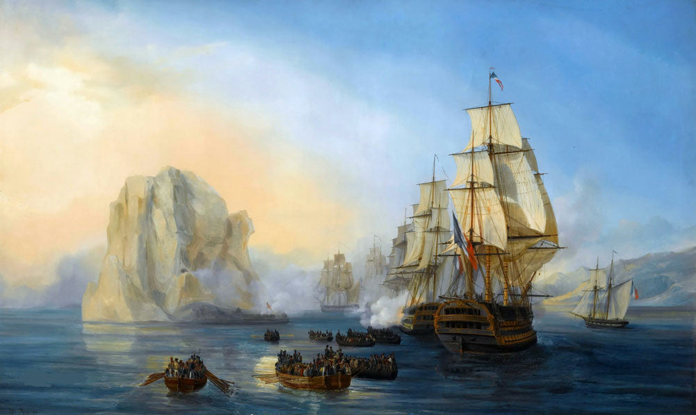 Auguste Etienne Francois Mayer - Taking rocks near Diamond Martinique-Reproduction-Get Custom Art