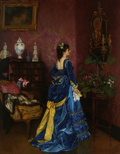 Auguste Toulmouche - Le Robe Bleu - Get Custom Art
