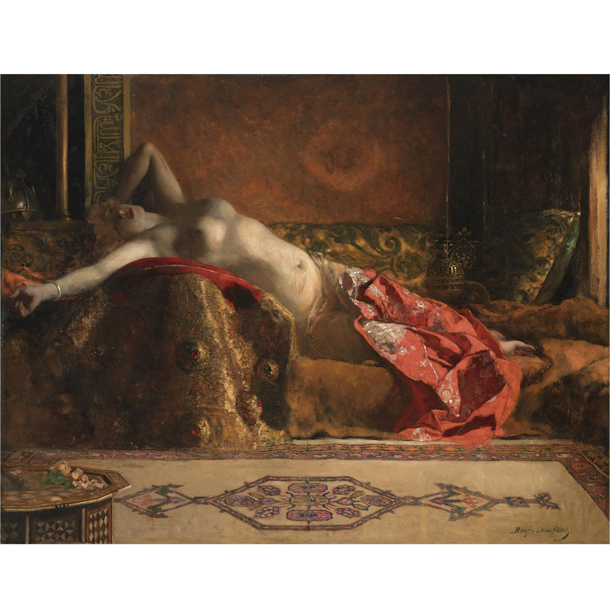 Benjamin Constant - Reclining Odalisque