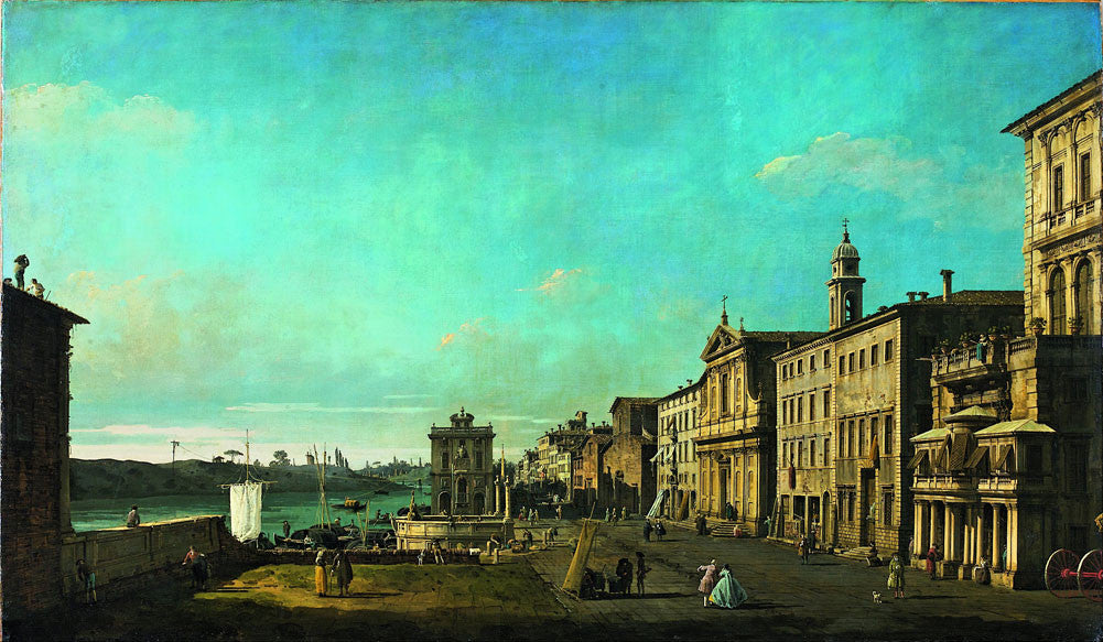 Bernardo Bellotto (Canaletto) - View of Via di Ripetta in Rome