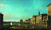 Bernardo Bellotto (Canaletto) - View of Via di Ripetta in Rome