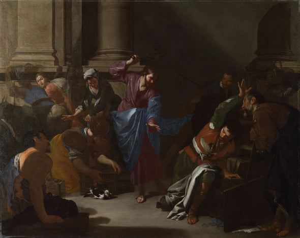 Bernardo Cavallino - Christ driving the Traders from the Temple