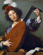 Bernardo Strozzi - Lute Player-Reproduction-Get Custom Art