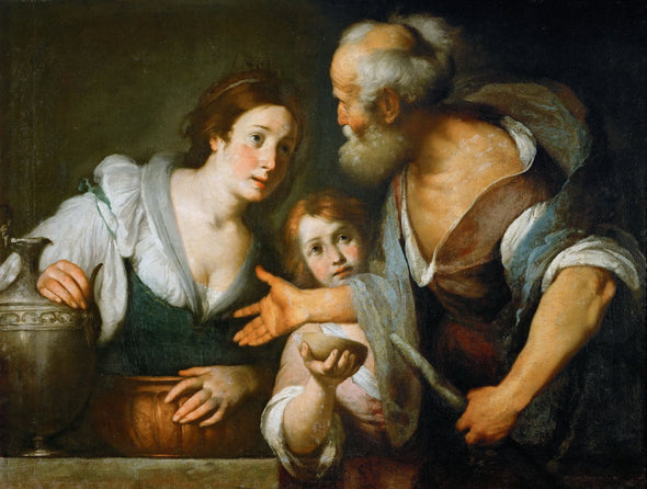 Bernardo Strozzi - The Prophet Elias and the widow of Sarepta