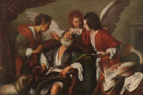 Bernardo Strozzi - Tobias Curing His Father's Blindness