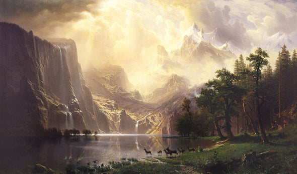 Albert Bierstadt - Among The Sierra Nevada Mountains