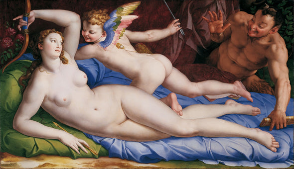 Agnolo Bronzino - Venus, Cupido and Satyr