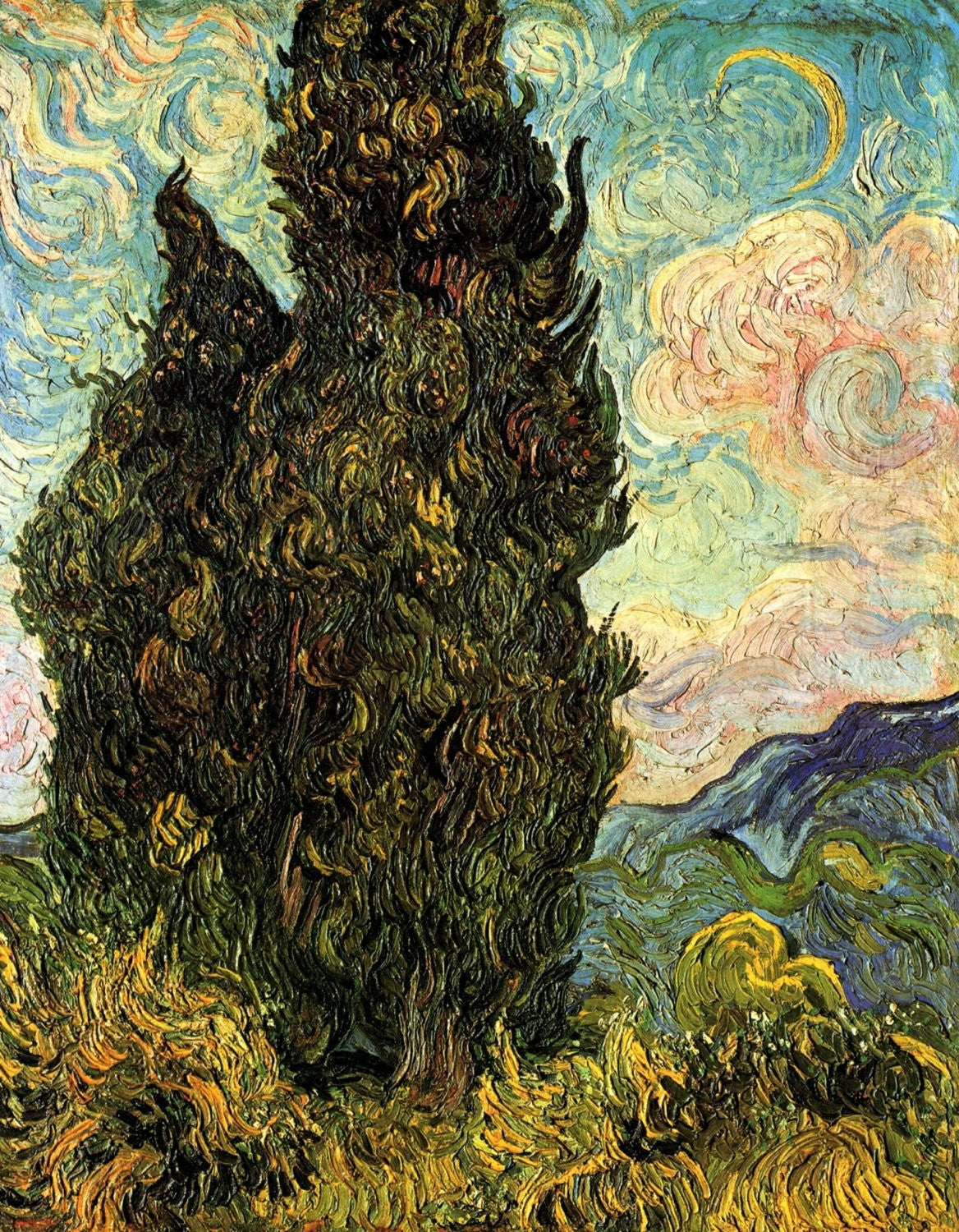 Vincent van Gogh - Cypresses