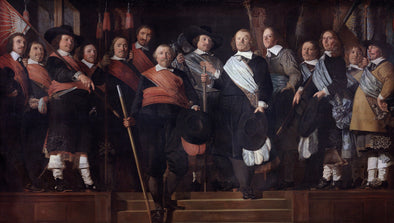 Caesar van Everdingen - Officers and Standard Bearers of the Old Civic Guard