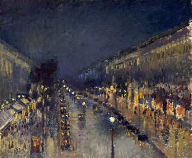 Camille Pissarro - Boulevard Montmartre la nuit