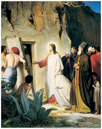 Carl Bloch - Jesus Raised Lazerus From Death