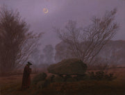 Caspar David Friedrich - A Walk at Dusk