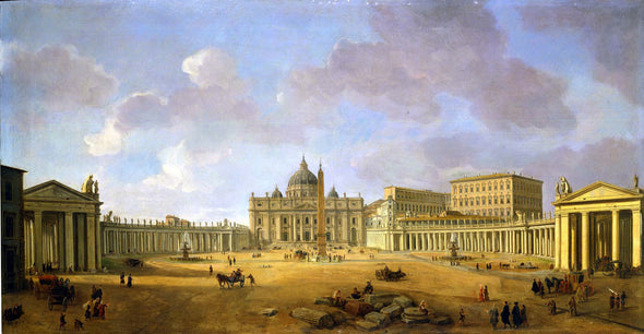 Caspar van Wittel - View of Piazza San Pietro, Rome