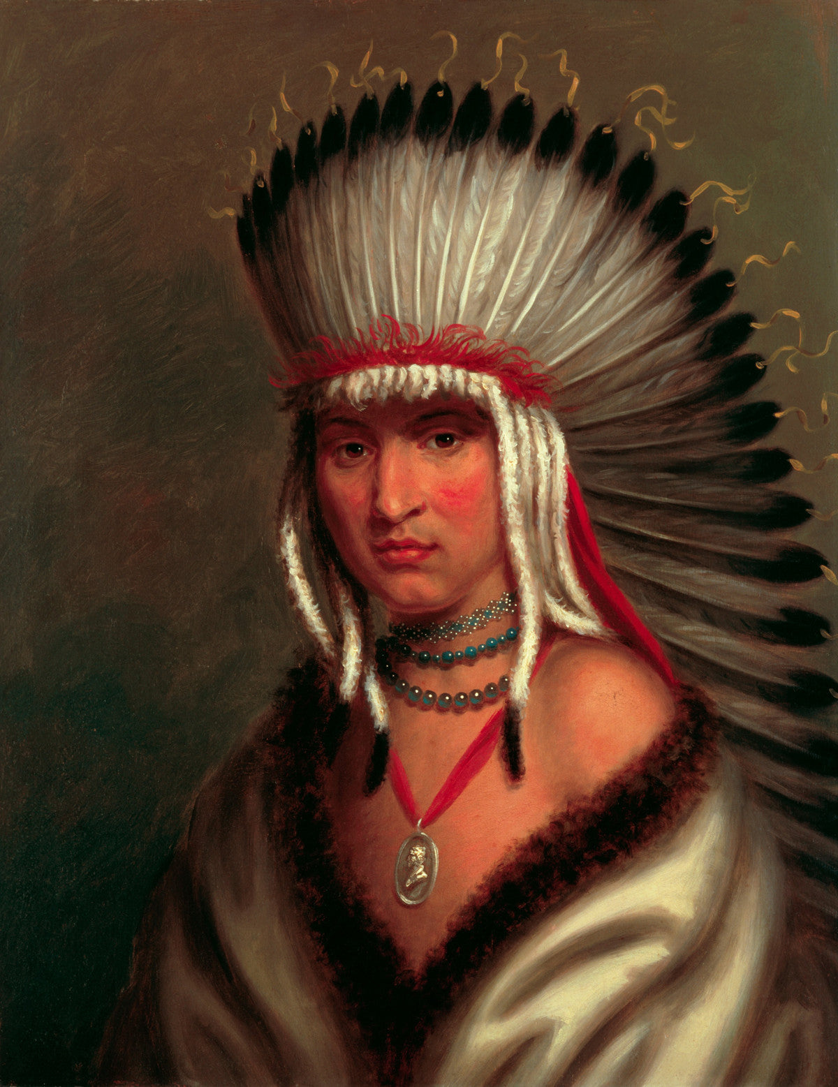 Charles Bird King - Petalesharo (Generous Chief)-Reproduction-Get Custom Art