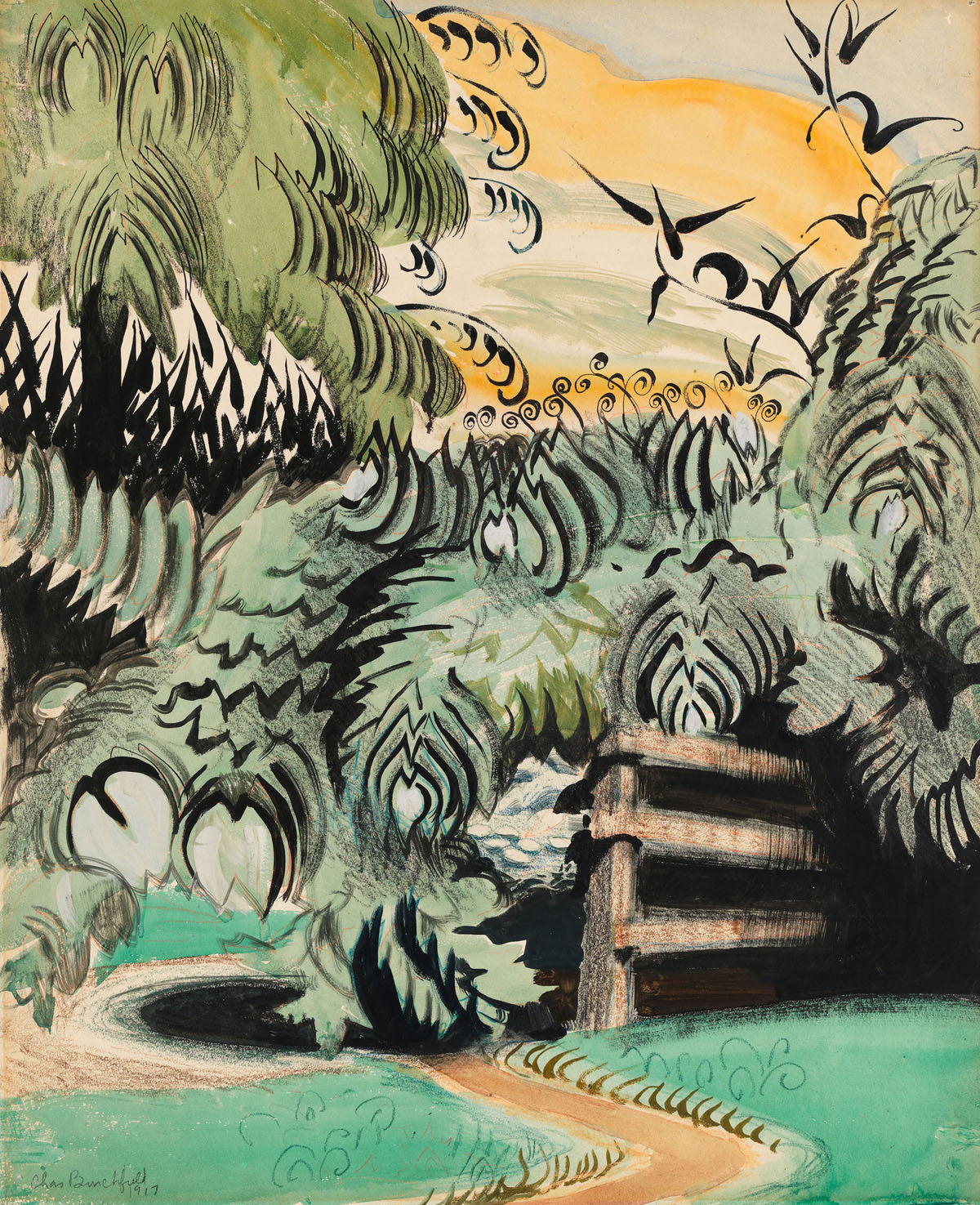 Charles Burchfield - Cricket Chorus in the Arbor