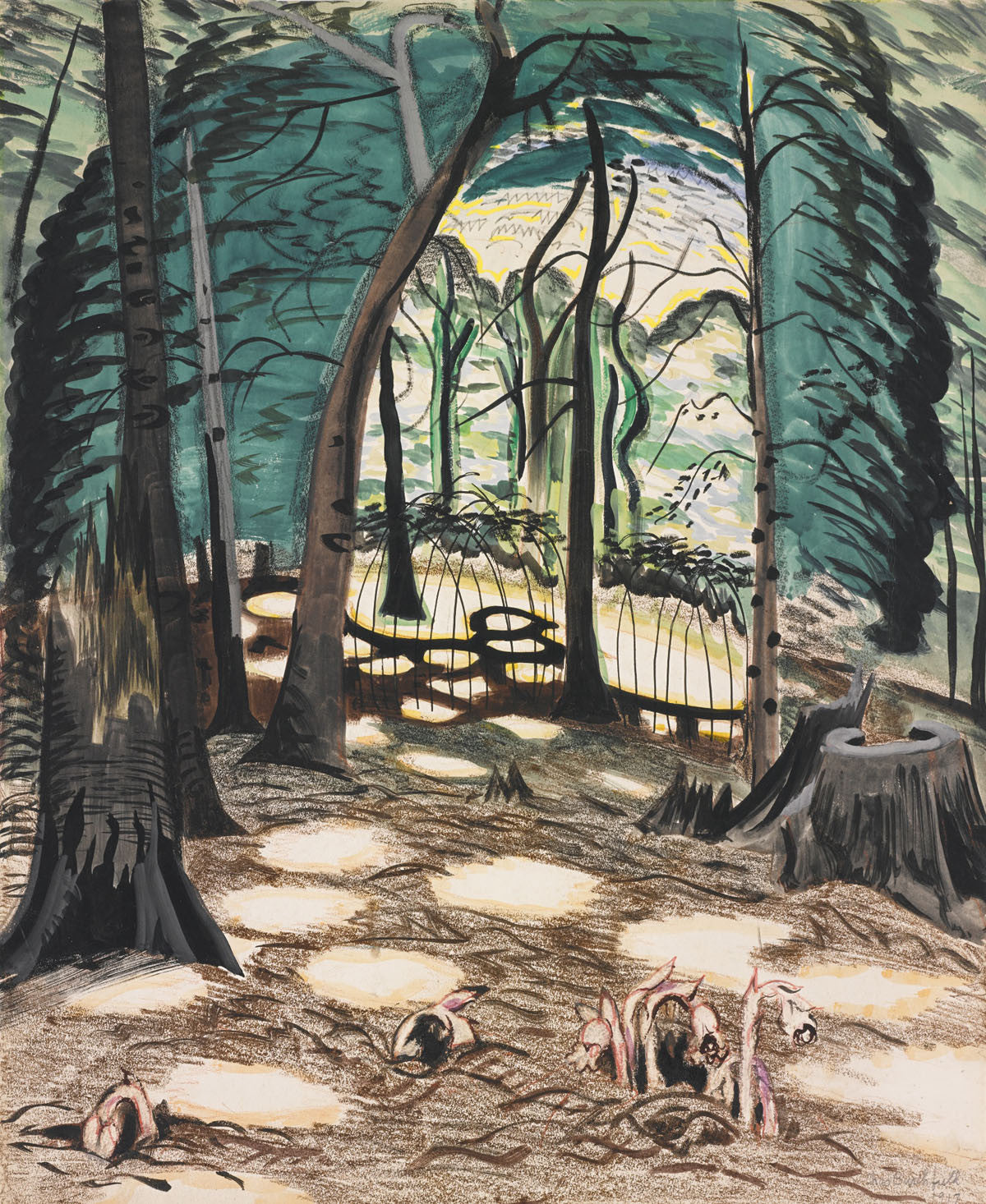 Charles Burchfield - The Bower-Reproduction-Get Custom Art