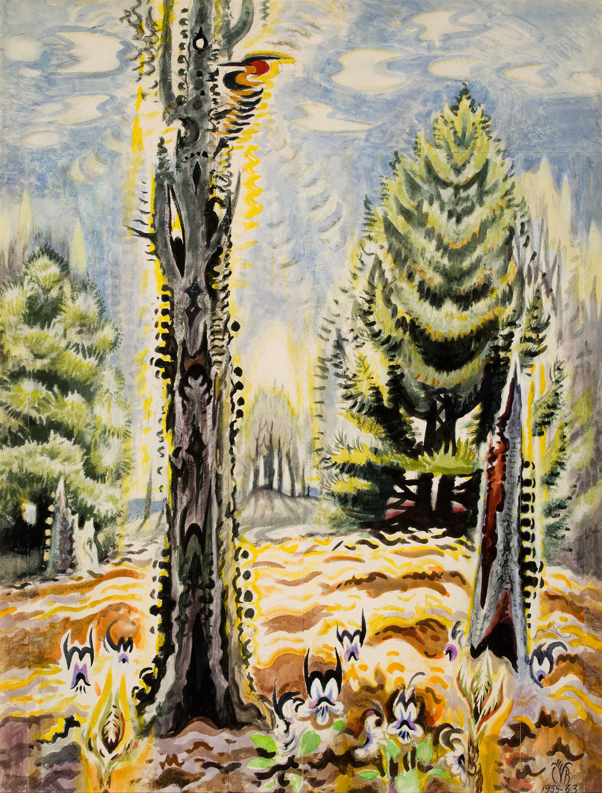 Charles Burchfield - The Woodpecker