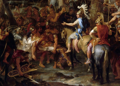Charles Le Brun - Alexander the Great and Raja Por in the Battle of Hydaspes