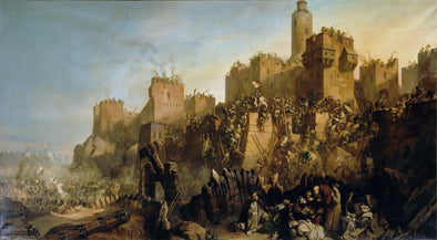 Claude Jacquand - Taking of Jerusalem Knights Templar