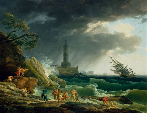 Claude Joseph Vernet - A Storm on a Mediterranean Coast