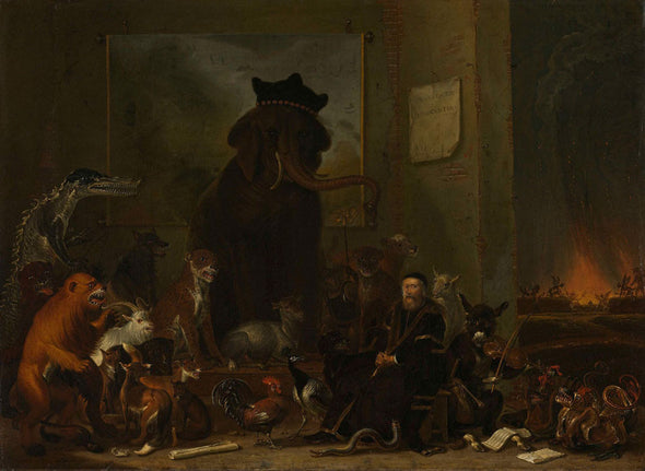Cornelis Saftleven - Satire on the trial of Johan van Barneveld