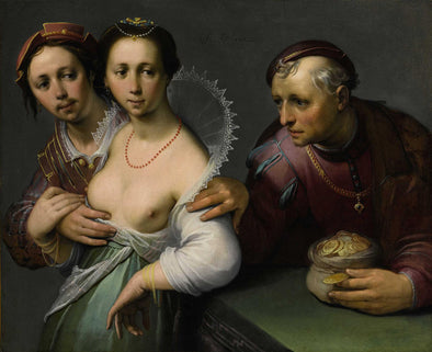 Cornelis van Haarlem - The Choice Between Young and Old