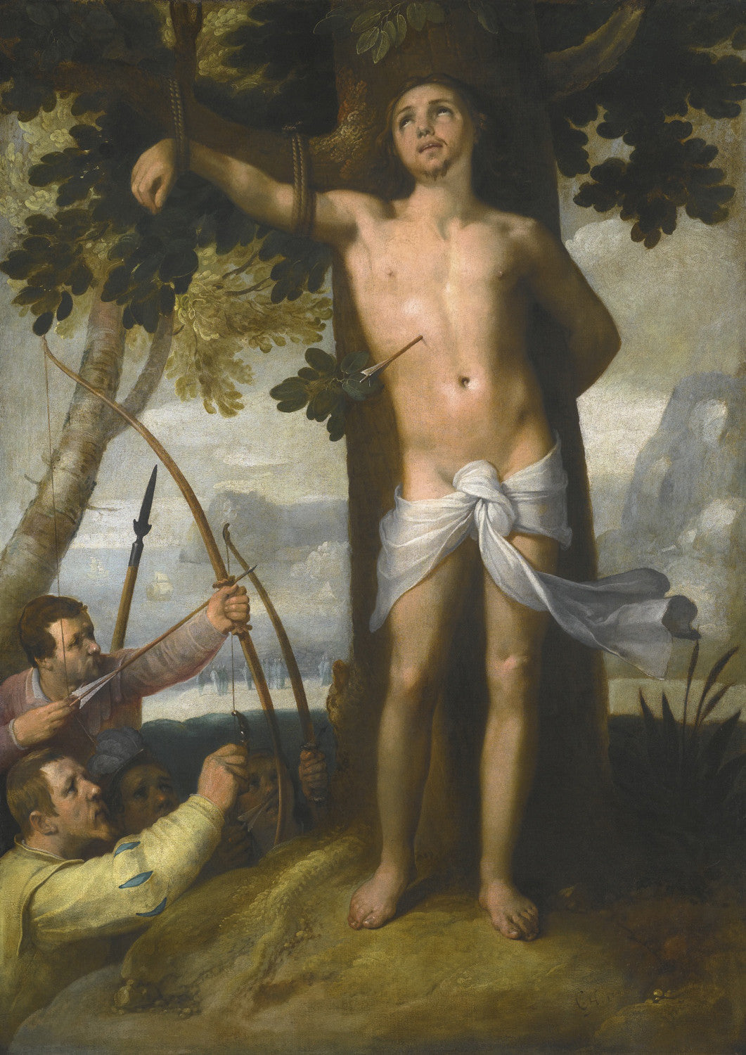 Cornelis van Haarlem - The Martyrdom of Saint Sebastian-Reproduction-Get Custom Art