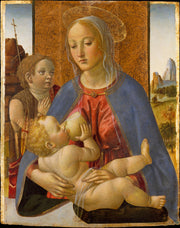 Cosimo Rosselli - Madonna and Child with the Young Saint John the Baptist