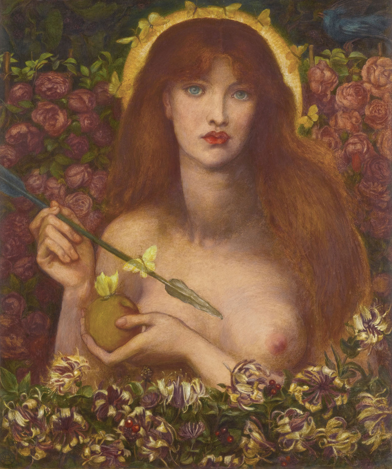 Dante Gabriel Rossetti - Venus Verticordia-Reproduction-Get Custom Art