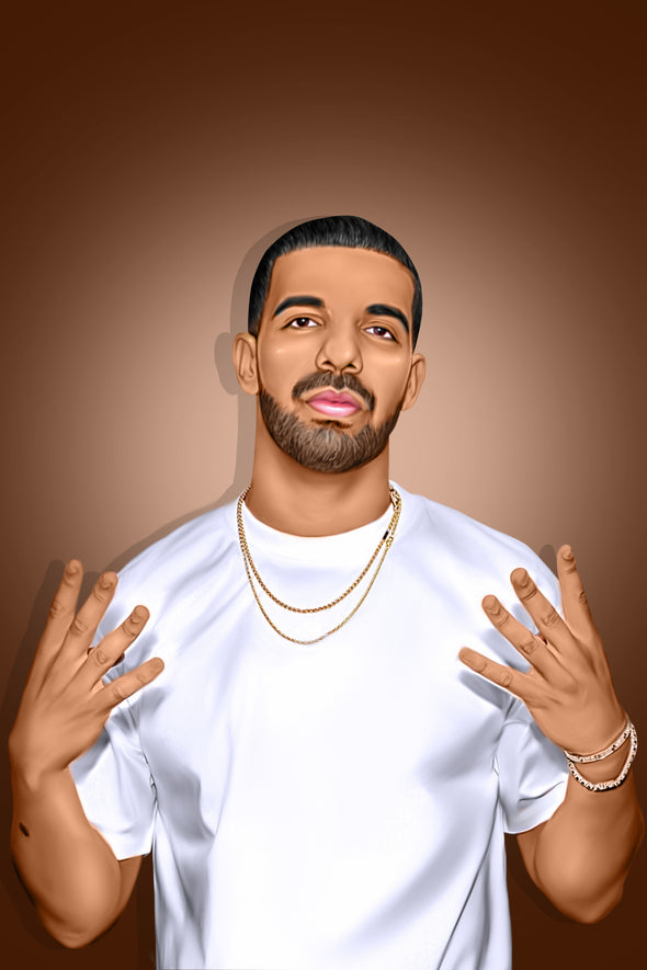 Drake Digital Painting - Get Custom Art