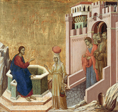 Duccio di Buoninsegna - Christ and the Samaritan Woman