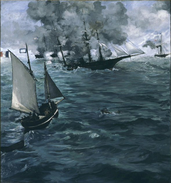 Edouard Manet - Battle of the Kearsarge and the Alabama