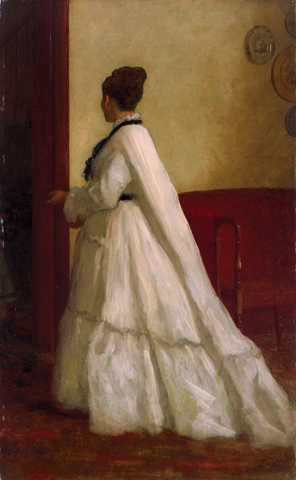 Eastman Johnson - Woman in White Dress