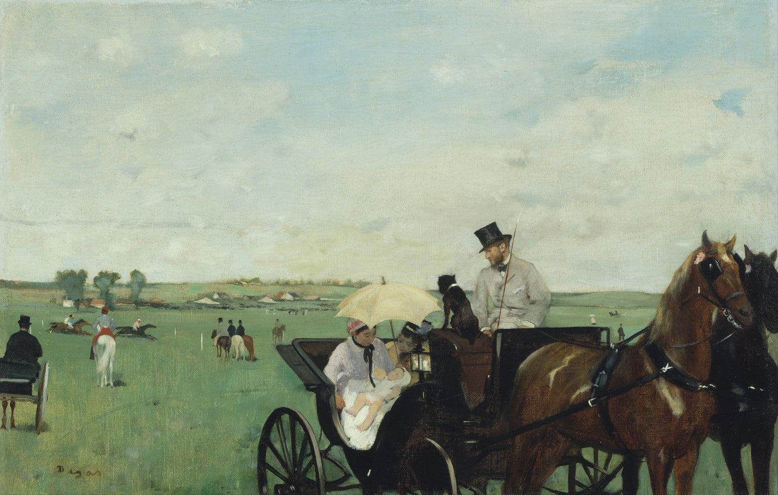 Edgar Degas - At the Races