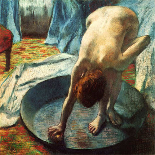 Edgar Degas - Frau In Der Badewanne-Reproduction-Get Custom Art