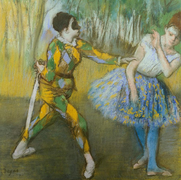 Edgar Degas - Harlekin and Colombine