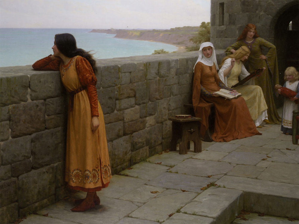 Edmund Blair Leighton - The Hostage-Reproduction-Get Custom Art