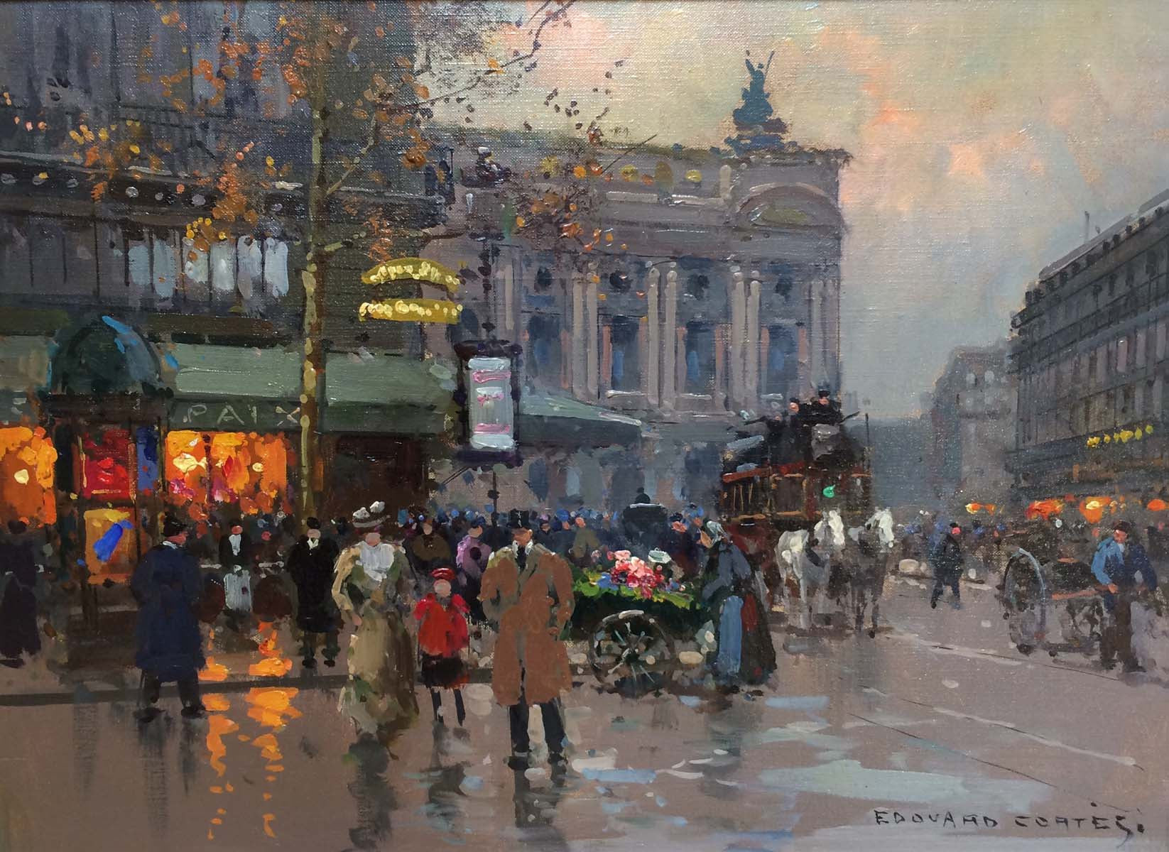 Edouard Cortes - Cafe de la paix-Reproduction-Get Custom Art