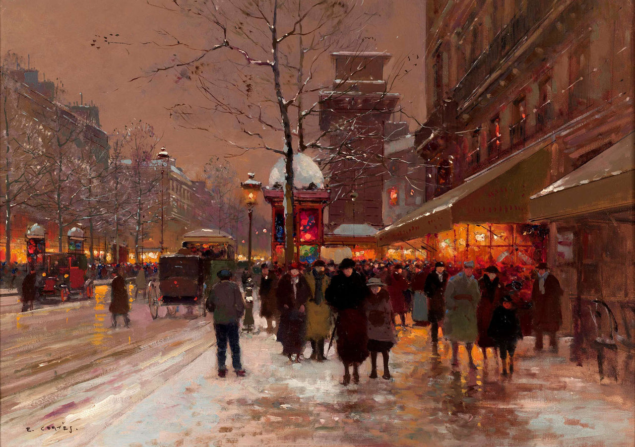 Edouard Cortes - Porte St. Martin-Reproduction-Get Custom Art