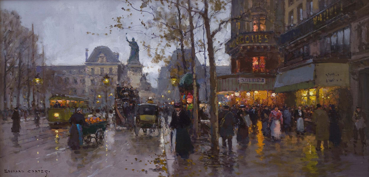 Edouard Cortes - Republic Square-Reproduction-Get Custom Art