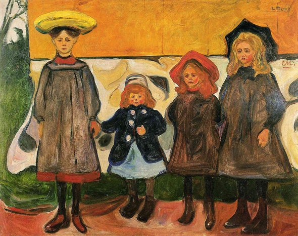 Edvard Munch - Four Girls In Asgardstrand