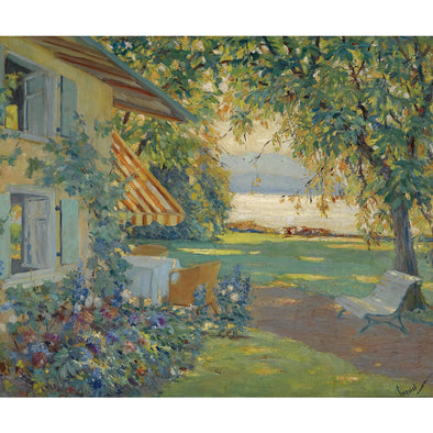 Edward Cucuel - The Artist's Garden On Lake Starnberg
