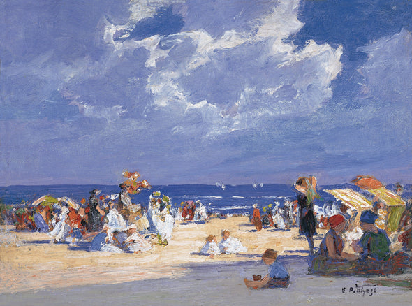 Edward Henry Potthast - Beach Scene