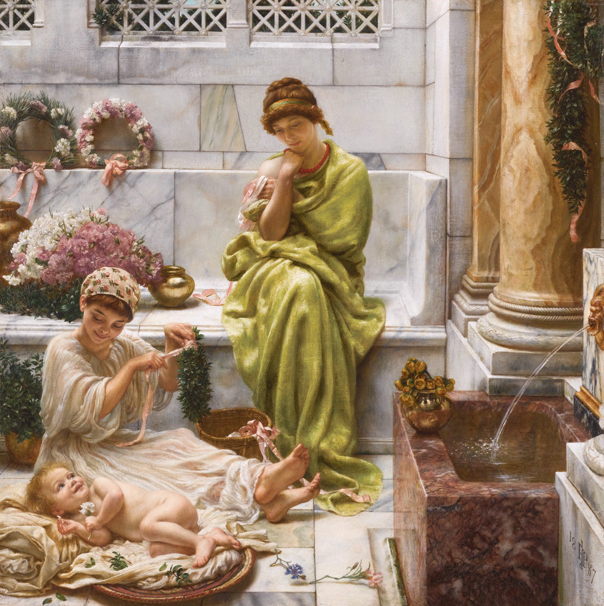 Edward John Poynter - Corner of the Marketplace-Reproduction-Get Custom Art