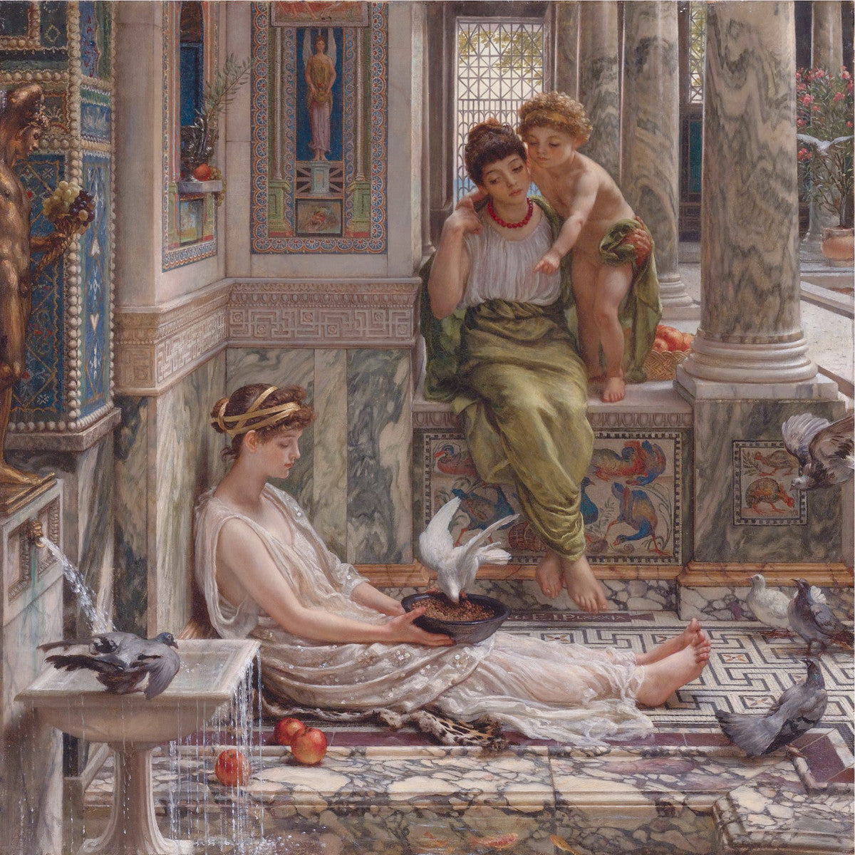 Edward John Poynter - The Corner of the Villa-Reproduction-Get Custom Art