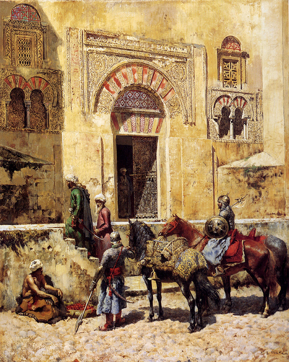 Edwin Lord Weeks - Entering the Mosque-Reproduction-Get Custom Art